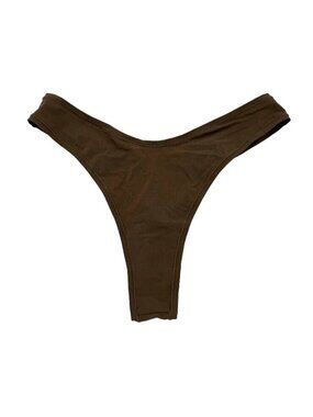 SKIMS Kim Kardashian Dipped Thong Panty Oxide Brown PN-DTH-2027 Womens Size 2X